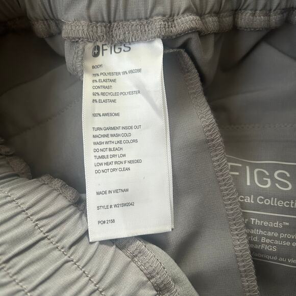 NWOT Figs Charlotte 21 Pocket Slim Scrub Pants Gray Size XXS - Picture 7 of 7